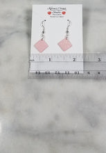Load image into Gallery viewer, Diamond Pink & White Dangle Handmade Earrings
