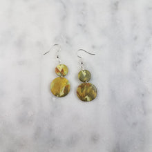 Load image into Gallery viewer, Double Circle Camouflage Dangle Handmade Earrings
