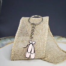Load image into Gallery viewer, Ballet Shoes Handmade Polymer Clay Keychain
