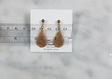 Load image into Gallery viewer, Rose Gold Sparkle Teardrop Post/Dangle Earrings
