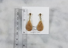 Load image into Gallery viewer, Rose Gold Sparkle Teardrop Post/Dangle Earrings
