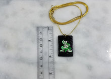 Load image into Gallery viewer, Sigma Gamma Phi &quot;A&quot; Arthusa Rectangle Pendant Necklace
