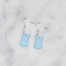 Load image into Gallery viewer, Peep Style Bunny Dangle Earrings
