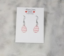 Load image into Gallery viewer, Chevron Easter Egg Dangle Earrings
