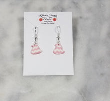 Load image into Gallery viewer, Chevron Peep Dangle Handmade Earrings
