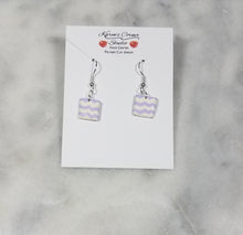 Load image into Gallery viewer, Chevron Square-shaped Dangle Earrings
