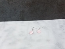 Load image into Gallery viewer, Chevron Easter Egg Dangle Handmade Earrings
