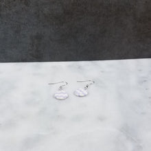 Load image into Gallery viewer, Chevron Circle Dangle Handmade Earrings
