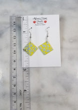 Load image into Gallery viewer, Diamond Yellow &amp; Blue Dangle Earrings
