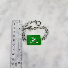 Load image into Gallery viewer, Rectangle Sigma Gamma Phi Logo &quot;A&quot; Pendant Bracelet
