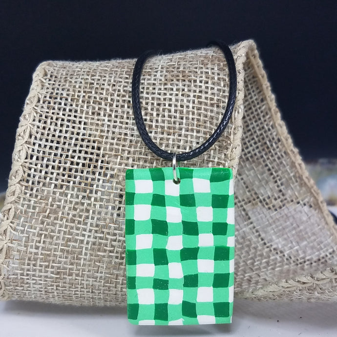 Rectangle Buffalo Plaid Green & White 20