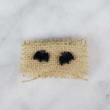 Load image into Gallery viewer, Bat Solid Black Post Handmade Earrings
