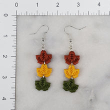 Load image into Gallery viewer, Triple S Leaf 2 Dangle Handmade Earrings
